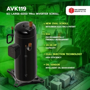 AVK119简介：SCI 最新的变频涡旋压缩机
